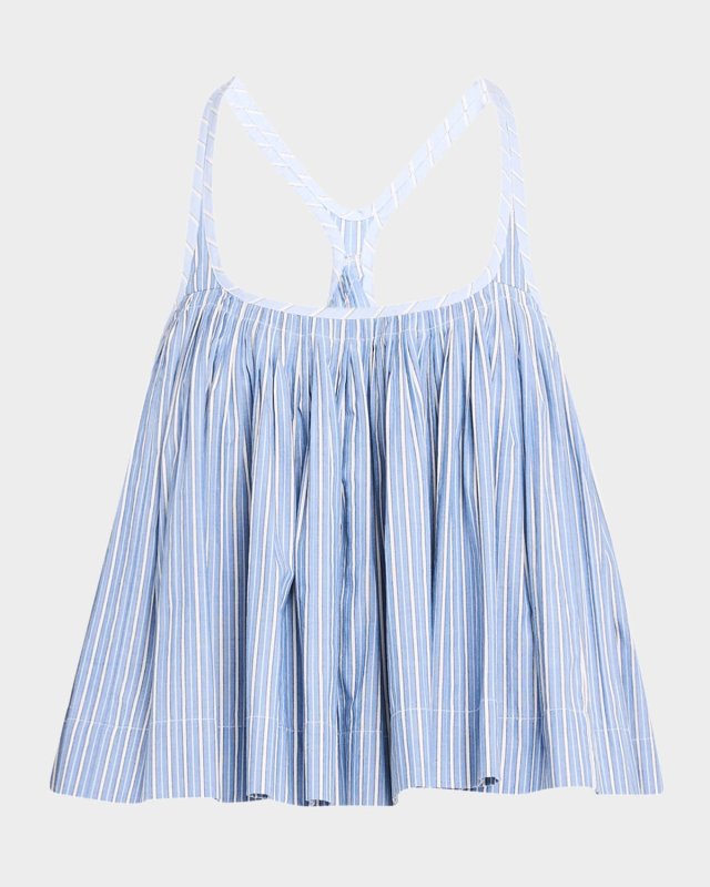 Helmi Stripe Shirting Tank Top